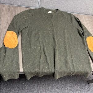 Hardtack Sweater with Suede Leather Elbow Patches